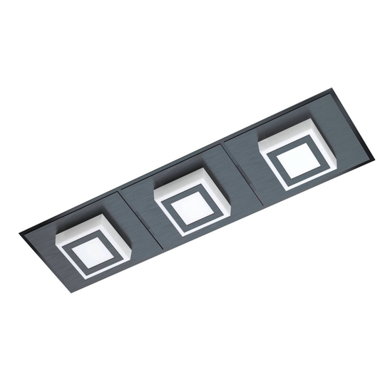 Masiano 1 Led Ceiling / Wall light 3L (Sort)