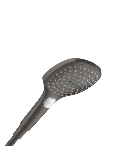 Hansgrohe Raindance Select E 120 3jet hånddusj, børstet sort krom