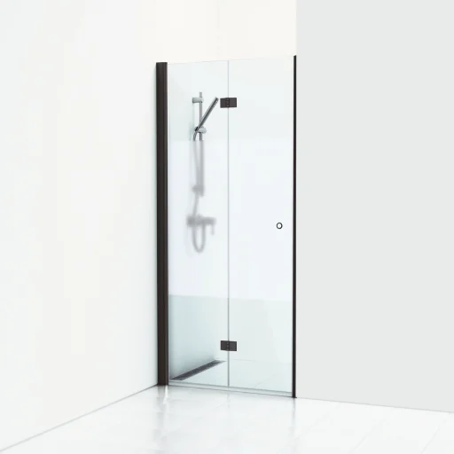 Svedbergs Skoga foldenisje 80 cm, halvfrostet glass/matt sort