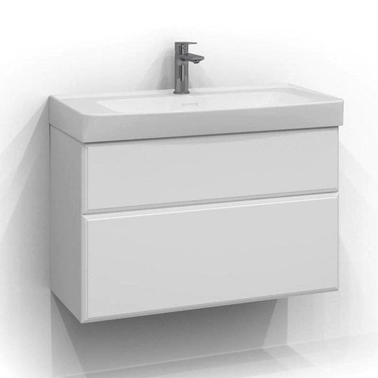 Svedbergs Forma Kant Servantskap 80cm / 35cm Hvit Matt