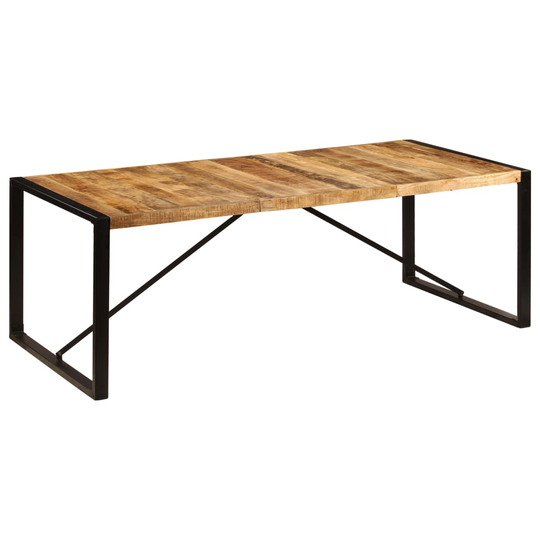 vidaXL spisebord 220 x 100 x 75 cm massivt mangotræ