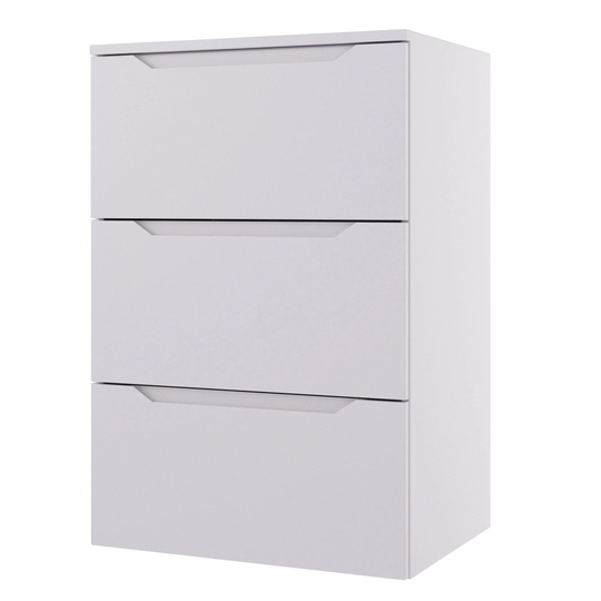 Linn Bad Emma Sideskap (Kommode) Hvit Matt / 60cm 3 Skuffer