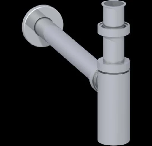 Dansani Pungvannlås 1 1/4" rund krom