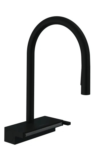 Hansgrohe Aquno Select M81 kjøkkenarmatur, uttrekkbar tut, matt sort