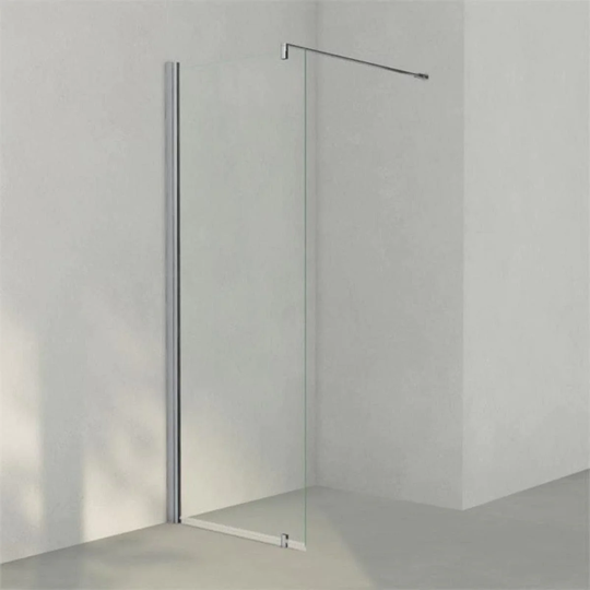 INR Iconic Nordic Rooms Dusjvegg Linc 20 Original Krom / 77,5cm Klart Glass