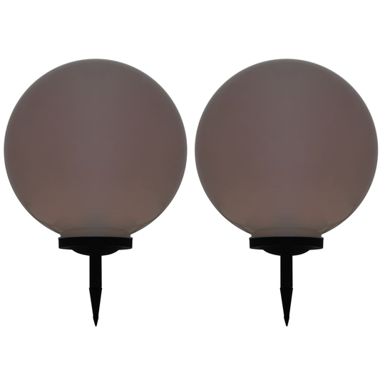 vidaXL udendørs solcellelamper 2 stk. LED kugleformet 50 cm RGB