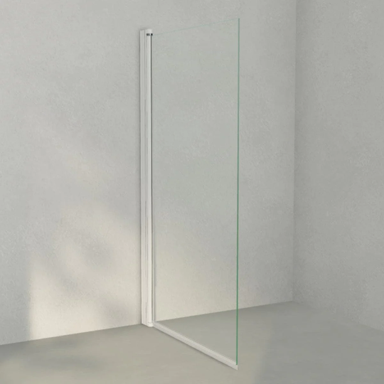 INR Iconic Nordic Rooms Badekarvegg Linc 17 Original Hvit Matt / 80cm Klart Glass