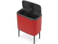 Brabantia Waste Bin Bo Touch Bin rød 11 + 23 ltr.