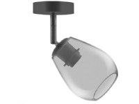 Ledvance LEDVANCE VINTAGE 1906 CONE SPOT 1X 230X120X220 Glass ceiling lamp, Smoke Gray