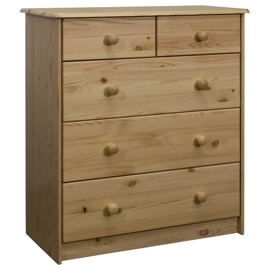 vidaXL kommode 75x35x80,5 cm massivt fyrretræ