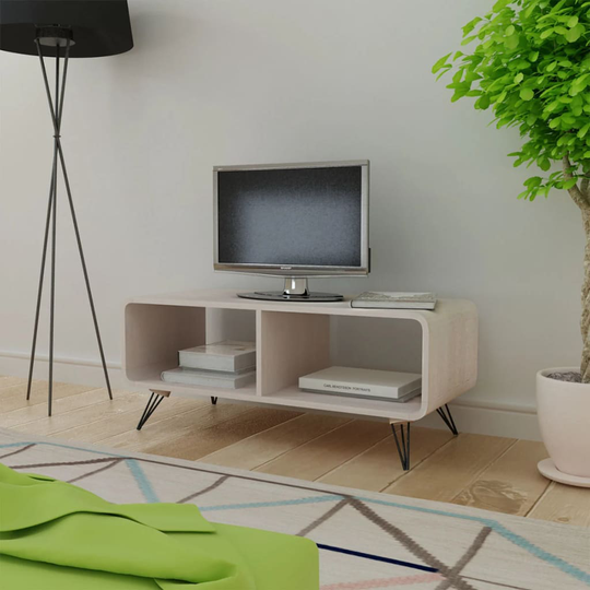vidaXL TV-bord i træ 90 x 39 x 38,5 cm grå