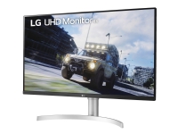 LG 32UN550-W - LED-skærm - 32 (31.5 til at se) - 3840 x 2160 4K @ 60 Hz - VA - 350 cd/m² - 3000:1 - HDR10 - 4 ms - 2xHDMI, DisplayPort - højtalere - hvid, sølv
