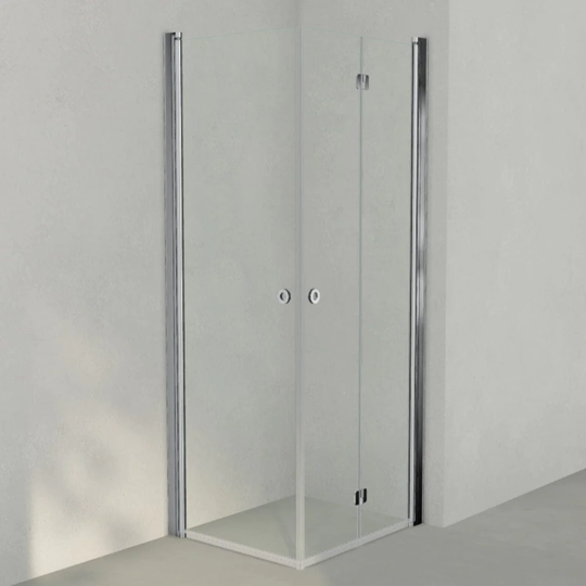 INR Iconic Nordic Rooms Dusjhjørne Linc 66 Flex Original Krom / 70x80cm Høyre Hengslet