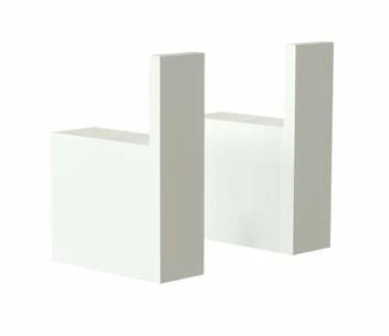Frost Quadra Håndkle-krok 42 mm, Hvit - 2 stk.