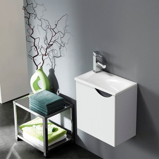Bathco Smile 2 Møbelpakke - Servantskap og Servant Hvit Matt / 42cm