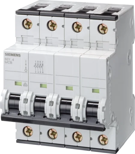 Strømbryter C 50A, 3P+N, 10kA, 5SY4650-7