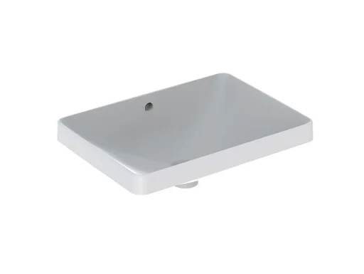 Geberit VariForm servant m/overløp, nedfelling, rektangulær, 55x40 cm