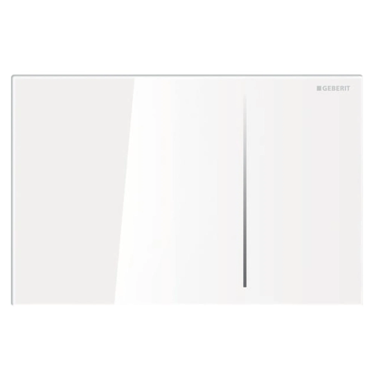 Geberit Sigma 70 Betjeningsplate Hvit Glass