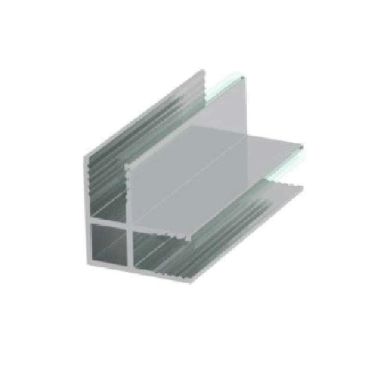 Vikingbad Liam Hjørneprofil 90° for 6mm Glass H192,7cm Sølv