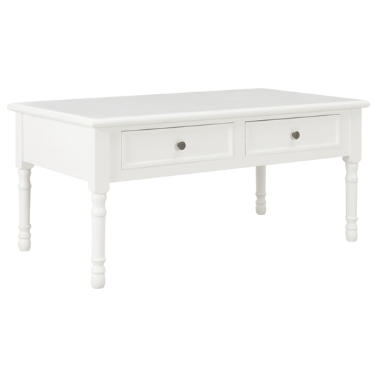 vidaXL sofabord 100 x 55 x 45 cm træ hvid