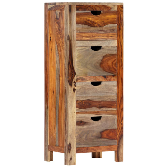 vidaXL skuffeskab 40 x 30 x 100 cm massivt sheeshamtræ