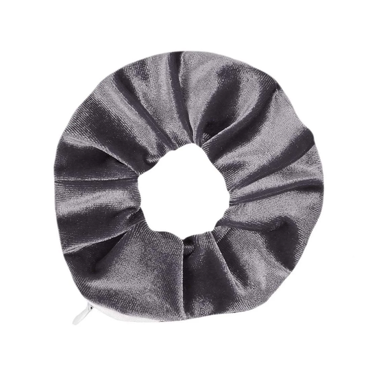 Scrunchie med Lomme - Sølv