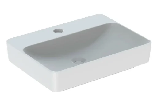 Geberit VariForm bordstående servant m/ tapphull, rektangulær, 60x45 cm