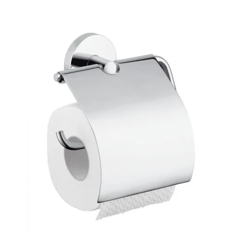 Hansgrohe Logis toalettpapirholder m/topp, børstet nikkel