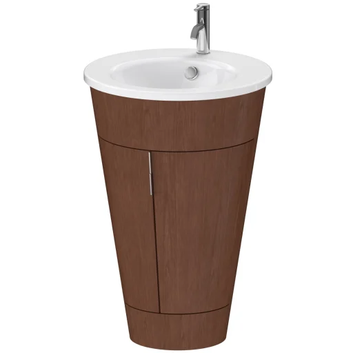 Duravit Starck gulvstående servantskap, valnøtt (trefiner)