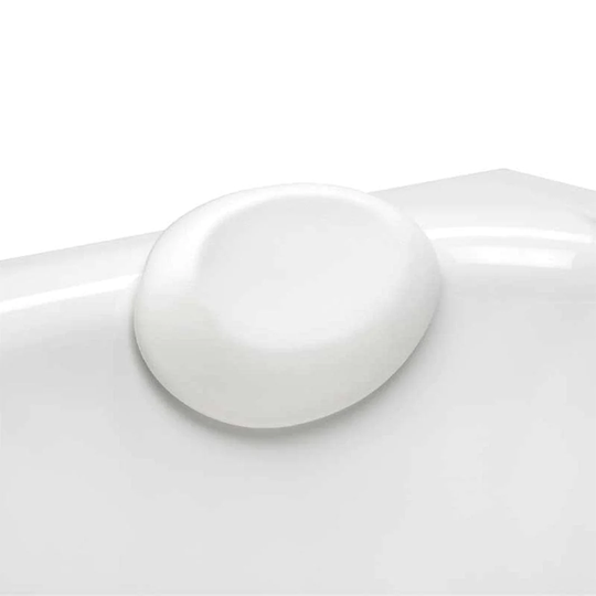 Danline Nakkepute - til Badekar og Boblebad Hvit / Rund