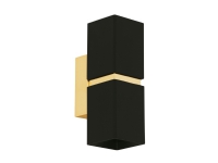 EGLO PASSA VÆG LED 2L SORT/GULD