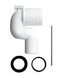 Laufen-avløpsrør, for bakside mot vegg, 22-30 cm.