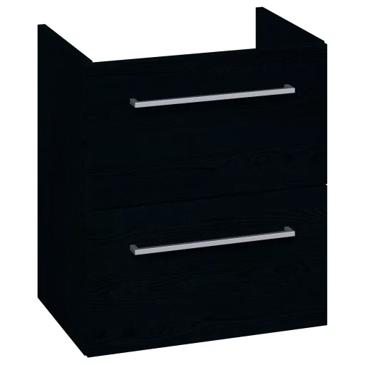 Dansani Mido+ servantskap med 2 skuffer, bredde: 50 cm, sort struktur
