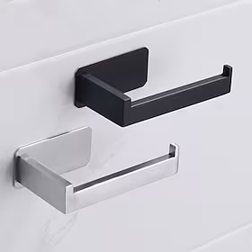 toalettpapirholder for baderom selvklebende 304 rullepapirholder i rustfritt stål papirhåndkleholder stansefri veggmontert toalettpapirholder baderomsrullpapir