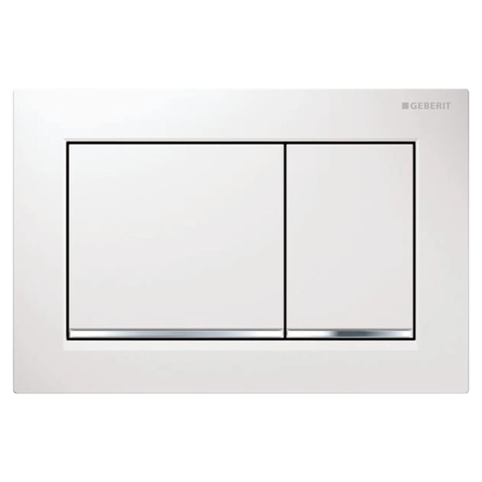 Geberit Omega 30 Betjeningsplate Hvit Matt