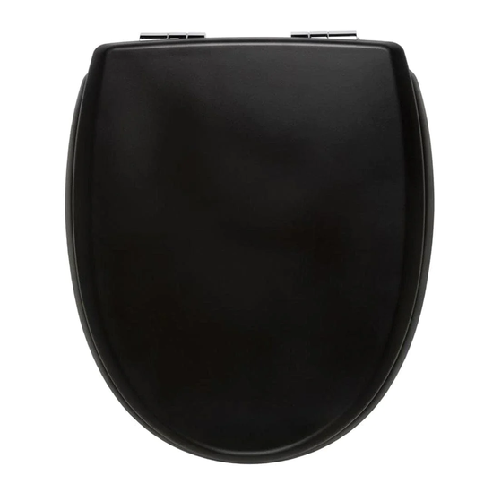 Kandre KAN 3001 Exclusive Toalettsete - Universalsete Svart Matt