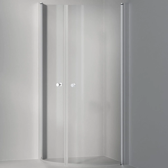 INR Iconic Nordic Rooms Dusjhjørne Basic PRO Stimson Krom / 90x90cm Klart Glass