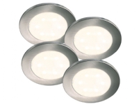 Lismore Påbygningsspot kitsæt med 4-spot LED 4x0,7W grå