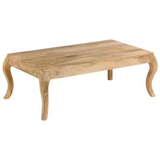 vidaXL sofabord i massivt mangotræ 116 x 66 x 41 cm