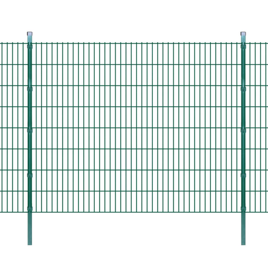 vidaXL Havehegn med stolper 2008x1630 mm. 42 m Grøn