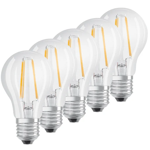 Osram Retro LED Standard 7W/827 (60W) E27 Klar - Pakke av 5 stk.