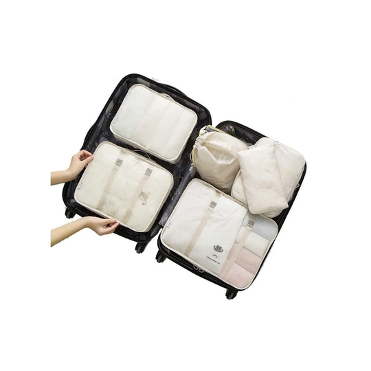 Sæt med pakposer, 6 dele - Beige