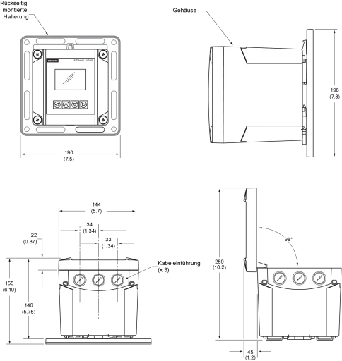 Siemens kontroller sitrans LUT430, 230v AC, nivå / pumpe / flow