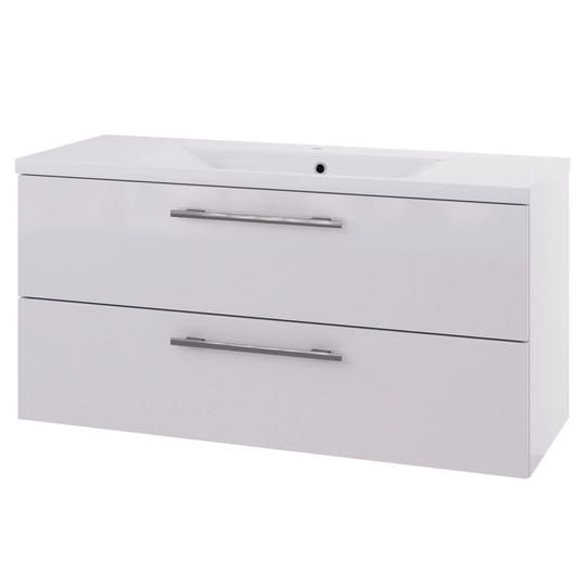 Linn Bad Ingrid D45cm Servantskap Hvit Matt / 120cm 2 Skuffer