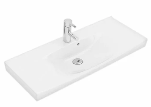 Ifö Spira Compact Servant 92,2x41,4 cm, m/tapphull og overløp, Til bæringer