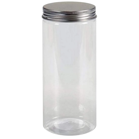 Plastkrukke med Låg - 415 ml