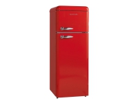Scandomestic Retro RKF 203 R - Køleskab/fryser - top-fryser - bredde: 54.6 cm - dybde: 64.6 cm - højde: 149.7 cm - 211 liter - Klasse E