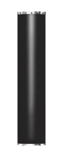 Pax Velvet håndkletørker 21 x 103 cm, elektrisk, m/LED-lys, sort