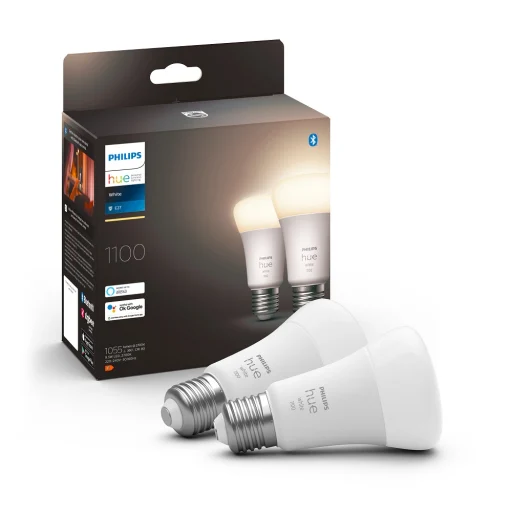 Philips Hue WHITE E27, 2-pack,75W