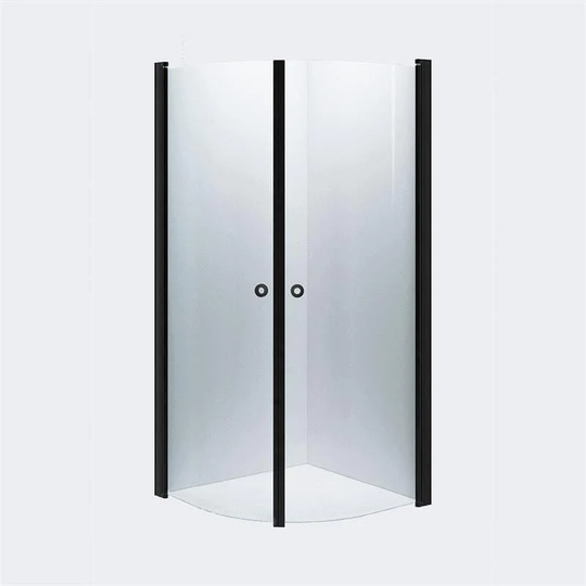 INR Iconic Nordic Rooms Dusjhjørne Linc Niagara Original, Klart Glass, Timeless Glass Svart Matt / 80x80cm